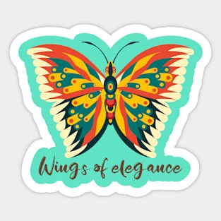 Wings Of Elegance-Butterfly Art Sticker